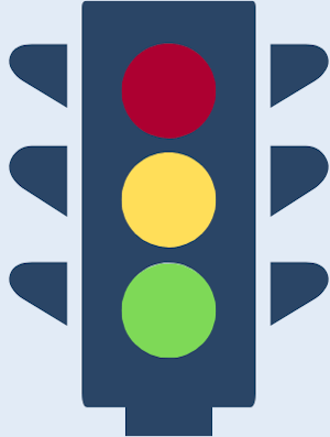 Grafik einer Ampel