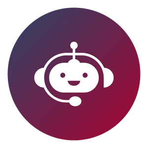 Lächelnder Chatbot in der Kommunikation mit Kund:innen